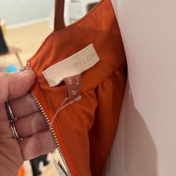 PIlcro faux leather structured dress size 2 - Picture 8 of 9